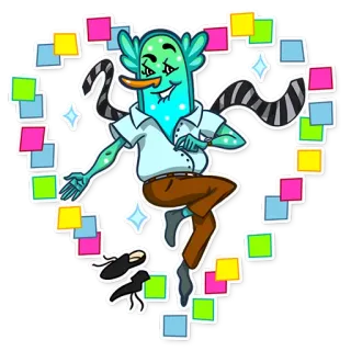 💖 5e4440df 卡通, 角色, 动画, 艺术, 设计 telegram sticker