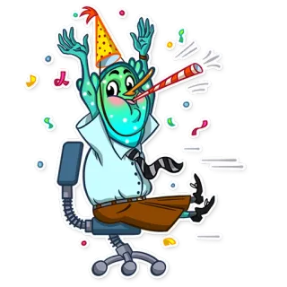 Office Plankton telegram stickers