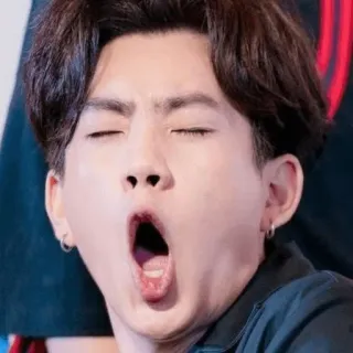 🙏 80101a0e hombre, bostezando, aburrido, cansado, expresión telegram sticker