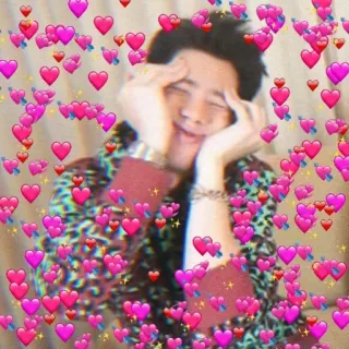 🙏 c18aaadb corazón, amor, lindo, emojis, hombre, retrato telegram sticker