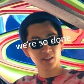 🙏 cfe76263 we're so done persona, gafas de sol, meme, hecho, expresión, actitud telegram sticker