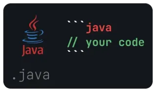 ⌨️ 2a028b4f java // your code .java Java, 编程, 代码, 软件开发 telegram sticker