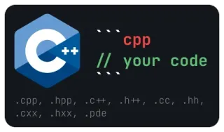 ⌨️ 4ff87123 cpp // your code .cpp, .hpp, .c++, .h++, .cc, .hh, .cxx, .hxx, .pde C++, 编程, 代码, 计算机科学, 软件开发, 编码, 开发 telegram sticker