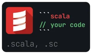 ⌨️ 78700e87 scala // your code .scala, .sc scala, 编程, 代码, 开发, 软件, 技术 telegram sticker