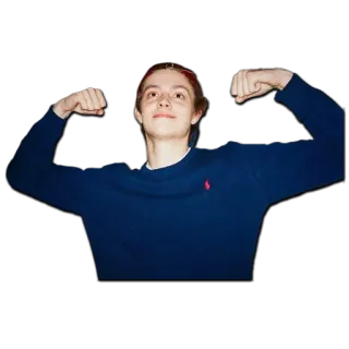 💪 a208c63e 男性, ポーズ, セーター, 人 telegram sticker