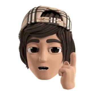 👆 7f6ce99c Personagem, Chapéu, Apontando, Renderização 3D whatsapp sticker