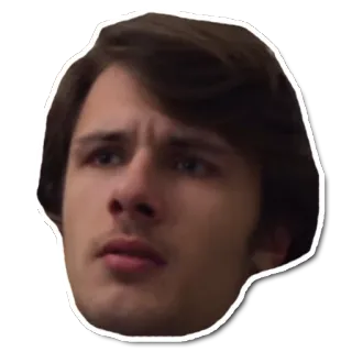 😧 68cb58b0 얼굴, 표정, 인물사진, 남자, 머리 whatsapp sticker