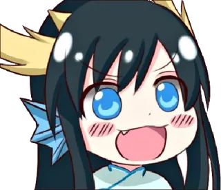 😀 1837791a Anime, Manga, Dessin animé, Mignon, Fille, Kawaii telegram sticker