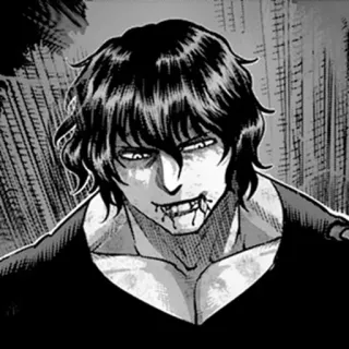 ⚫️ 7623f516 wampir, krew, kły, potwór, straszny, gotyk telegram sticker