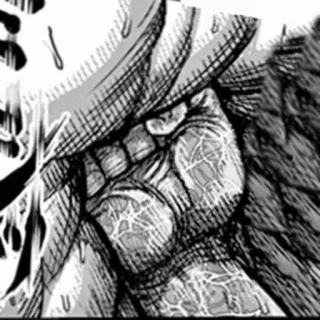 ⚫️ a9ca3509 pięść, złość, agresja, frustracja, kreskówka, manga, ręka telegram sticker