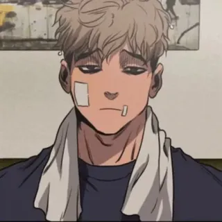 😐 5125cd81 Yoon Bum Killing Stalking Manhwa, Horror, Yaoi, Stalker, Psychische aandoening telegram sticker