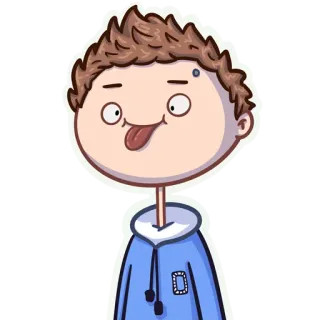 😜 33334191 Kartun, Stiker, Karakter, Lucu, Wajah, Lidah whatsapp sticker