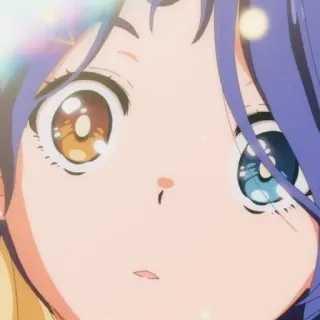 🐣 8d7ee0c4 anime, girl, close-up, portrait, big eyes whatsapp sticker