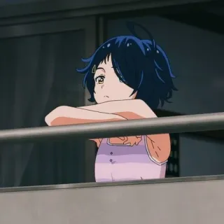 💛 aae75471 anime girl, character, cute, illustration, drawing whatsapp sticker