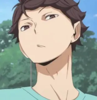 💗 33b879bf Oikawa Haikyuu!! Аниме, Haikyuu, Ойкава, Спорт, Волейбол whatsapp sticker