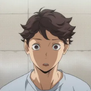💗 53197652 Oikawa Tooru Haikyuu!! Аниме, Haikyuu, Ойкава, Тоору, Персонаж, Спортсмен whatsapp sticker