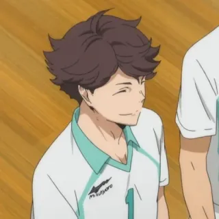 💗 59a59194 mitsuyoro аниме, персонаж, улыбается, волосы, спорт, джерси whatsapp sticker