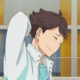 💗 730530e5 Tooru Oikawa Haikyuu!! Аниме, Haikyuu, Тоору Ойкава, Ойкава whatsapp sticker