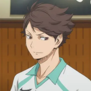 💗 7dca1961 Oikawa Tooru Haikyuu!! Аниме, Haikyuu, Ойкава Тоору, Персонаж, Анимация, Манга, Иллюстрация whatsapp sticker