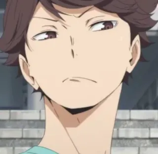 💗 93037e0b Tooru Oikawa Haikyuu!! Аниме, Haikyuu, Ойкава, Тоору, Связующий, Волейбол whatsapp sticker