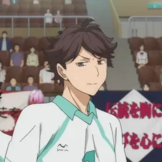 💗 c9088cbe Tooru Oikawa Haikyuu!! Аниме, Haikyuu, Тоору Ойкава, Ойкава, Связующий, Спорт, Манга whatsapp sticker