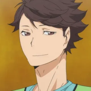 💗 da442db7 Oikawa Tooru Haikyuu!! Аниме, Haikyuu, Ойкава, Тоору, Ойкава Тоору, Персонаж, Улыбается whatsapp sticker