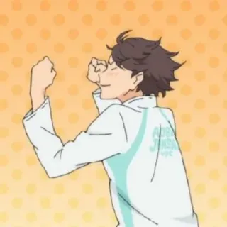 💗 e704e0c8 Tooru Oikawa Haikyuu!! Аниме, Манга, Волейбол, Haikyuu, Ойкава, Тоору whatsapp sticker