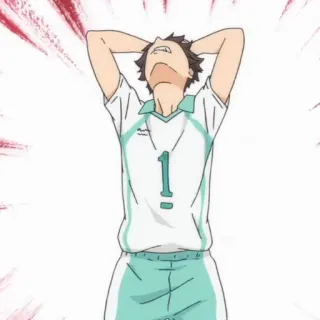 🤯 3c85e4ee Tooru Oikawa Haikyuu!! อนิเมะ, ไฮคิว, โออิคาวะ, โทโอรุ, วอลเลย์บอล, กีฬา telegram sticker