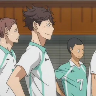 🤥 5cecb7cd อนิเมะ, ตัวละคร, ทีม, วอลเลย์บอล, เครื่องแบบ telegram sticker