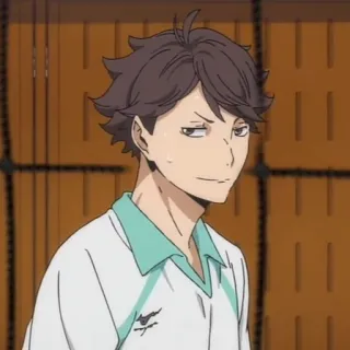 😬 84191b83 Oikawa Tooru Haikyuu!! อนิเมะ, ไฮคิว, โออิกาวะ, วอลเลย์บอล, ตัวละคร, ตัวเซ็ต telegram sticker