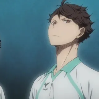 😏 8c6b9938 Oikawa Tooru Haikyuu!! อนิเมะ, ไฮคิว!!, โออิคาวะ โทรุ, ตัวละคร telegram sticker