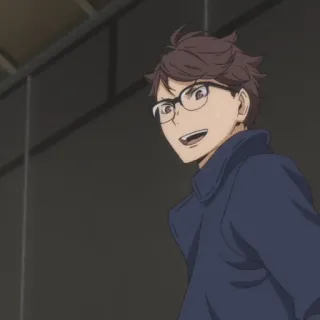 😡 af6721d8 Oikawa Tooru Haikyuu!! อนิเมะ, ไฮคิว, โออิคาวะ, โทโอรุ, วอลเลย์บอล, ตัวละคร telegram sticker