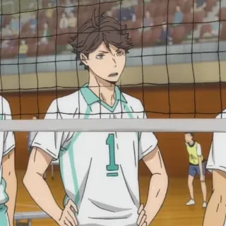 🙄 b1d7b190 Oikawa Tooru Haikyuu!! อนิเมะ, ไฮคิว, โออิคาวะ, วอลเลย์บอล telegram sticker