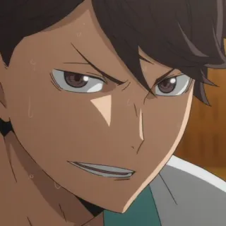 😈 b5655fd3 Tooru Oikawa Haikyuu!! อนิเมะ, ไฮคิว!!, โออิคาวะ, โออิคาวะ โทรุ, วอลเลย์บอล telegram sticker