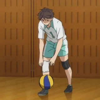 😕 f05af00f อนิเมะ, วอลเลย์บอล, ตัวละคร, กีฬา telegram sticker