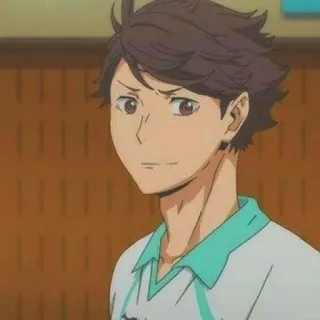 🍃 3221259b Oikawa Tooru Haikyuu!! Anime, Haikyuu, Oikawa Tooru, Personnage, Manga, Volleyball telegram sticker