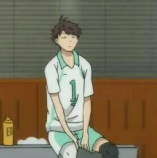 🍃 552b580b Oikawa Tooru Haikyuu!! Anime, Haikyuu, Oikawa Tooru, Passeur, Volleyball, Sport telegram sticker