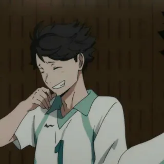 🍃 55a29328 Oikawa Tooru Haikyuu!! Anime, Haikyuu, Oikawa, Tooru, Volleyball, Manga telegram sticker