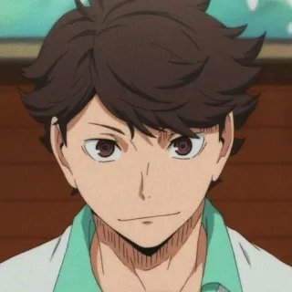 🍃 e520b310 Tooru Oikawa Haikyuu!! Anime, Haikyuu, Oikawa, Tooru, Personnage, Mignon telegram sticker