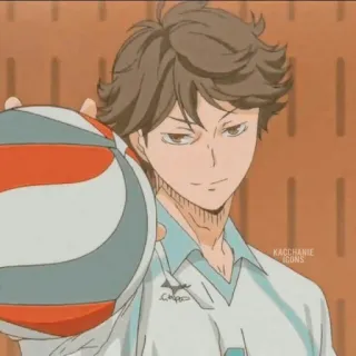 🍃 fe0d69f3 Oikawa Tooru Haikyuu!! Anime, Volleyball, Personnage, Sport, Haikyuu, Oikawa Tooru telegram sticker