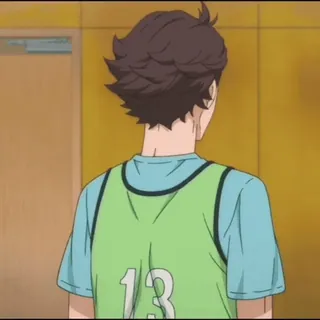 🏐 6df10424 13 anime, jersey, number 13, sports, character whatsapp sticker