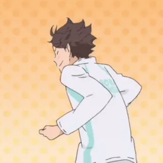 🏐 996a3f64 Oikawa Tooru Haikyuu!! anime, haikyuu, oikawa, volleyball whatsapp sticker
