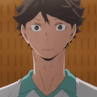 🏐 e067ac79 Oikawa Tooru Haikyuu!! anime, haikyuu, oikawa, tooru, volleyball whatsapp sticker