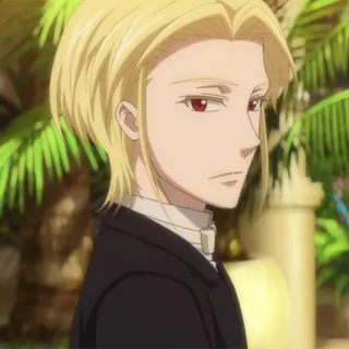 😉 2e787b6b William James Moriarty Moriarty the Patriot Anime, Moriarty, Blond, Rote Augen, Charakter, Porträt telegram sticker