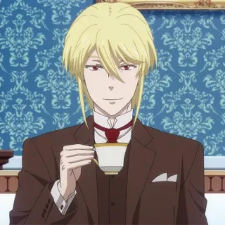 😉 3583b3e9 William James Moriarty Moriarty the Patriot Anime, Charakter, Blond, Moriarty, Tee telegram sticker