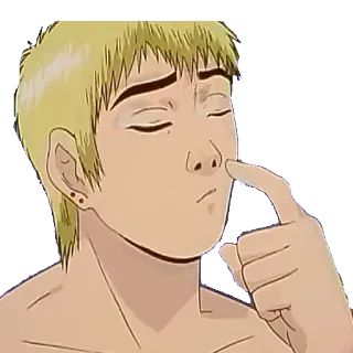 🤔 3c1a20ac 애니메이션, 만화, 남자, 캐릭터, 남성, 웃긴, 초상화 telegram sticker