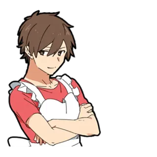 😅 7a51b93f アニメ, メイド服, 男性キャラクター, 漫画, 男 telegram sticker