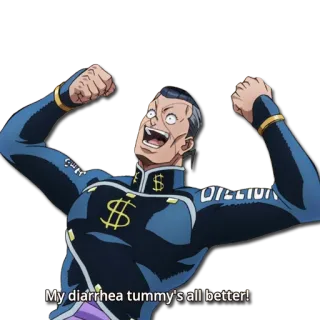 😄 7a6ba9d0 My diarrhea tummy's all better! Anime, Charakter, Lustig, Witz, Ausdruck whatsapp sticker