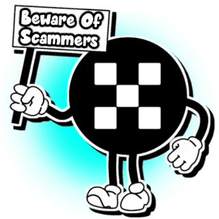 🎭 4dbcfa8c Beware Of Scammers penipu, peringatan, kartun, penipuan whatsapp sticker