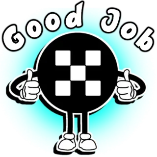 👍 6cc2e10f Good Job Jempol, Kerja bagus, Kartun, Karakter, Semangat, Positif, Bagus whatsapp sticker